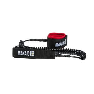 MAKAIO SUP SPIRAL-LEASH BLACK RED