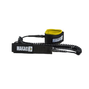 MAKAIO SUP SPIRAL-LEASH BLACK/YELLOW