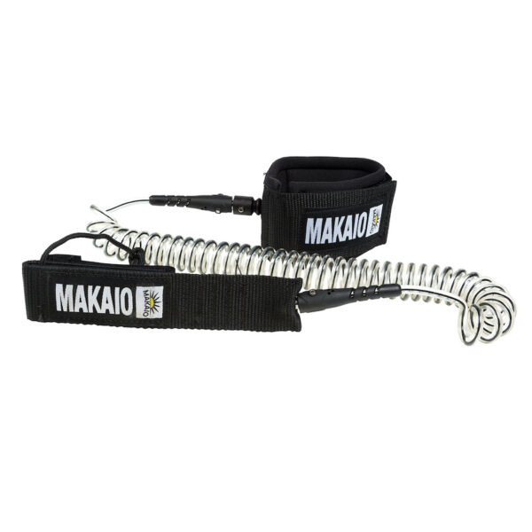 MAKAIO SUP BOARD SPIRAL-LEASH TRANSPARENT
